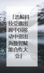 浩鲸科技受邀出席中国移动中资出海数智赋能合作大会